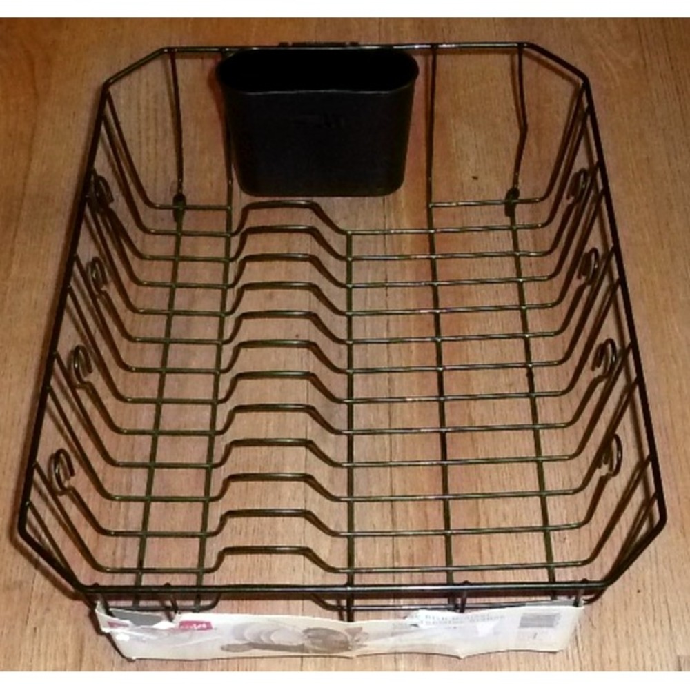 Rubbermaid Food Products Rubbermaid, Large, Black Dish Drainer NEW Silverware